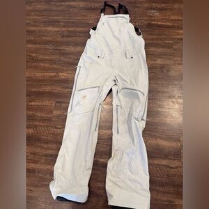 Light Gray Flylow Snow Bib